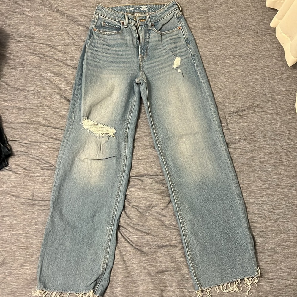 Old Navy Curvy Sky-Hi wide leg jeans